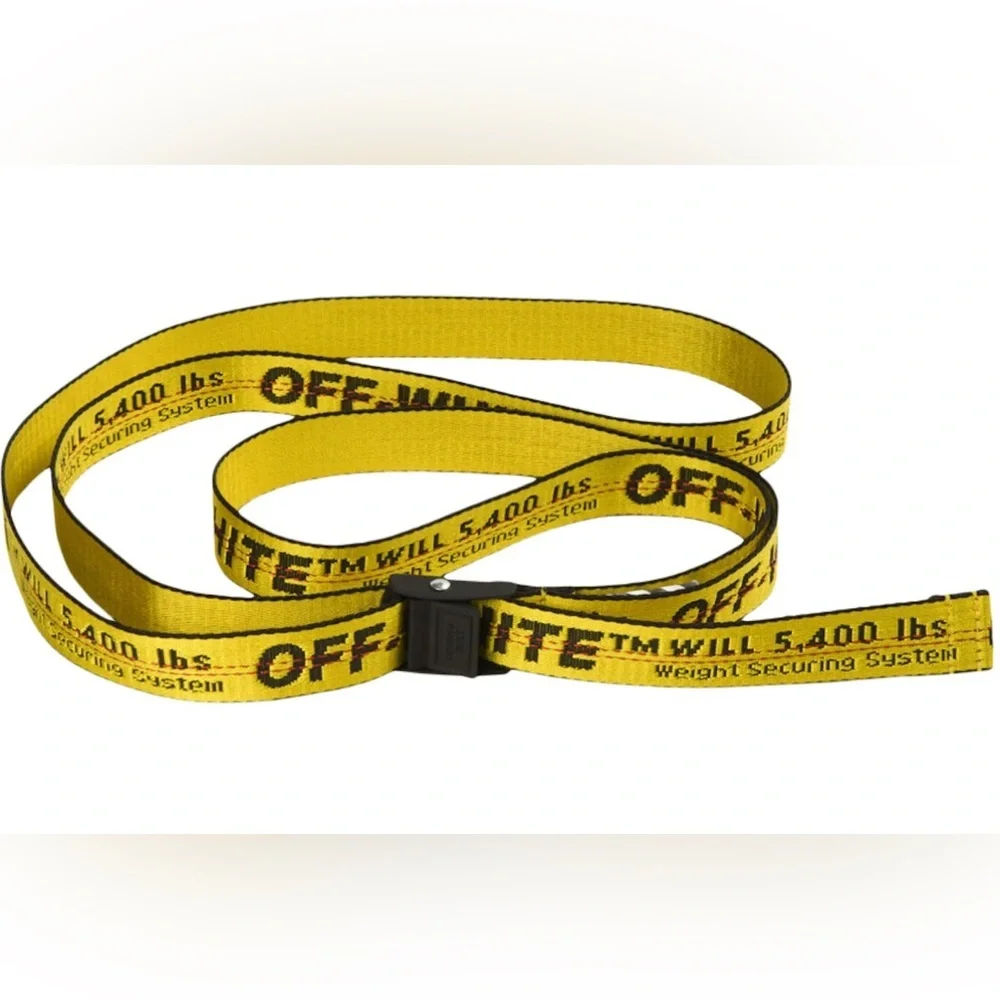 Off-White Men’s Mini Classic Yellow/ Black Industrial Logo Belt | NEW/NWT!!💛🖤‎